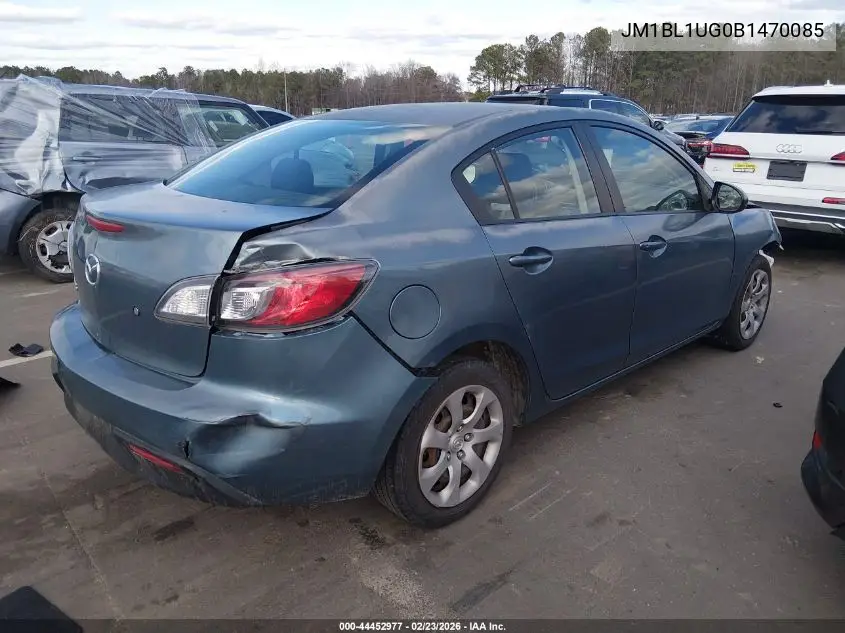 JM1BL1UG0B1470085 2011 Mazda Mazda3 I Sport