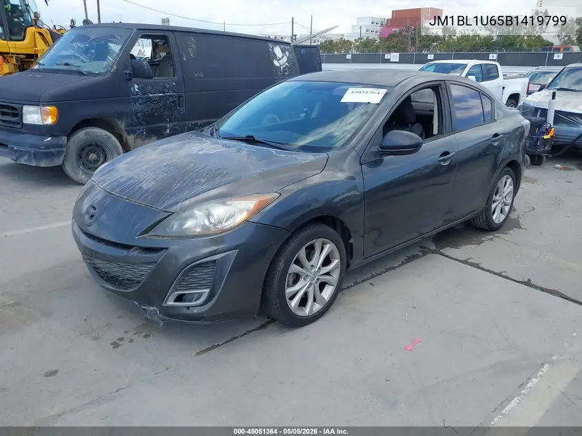 2011 Mazda Mazda3 VIN: JM1BL1U65B1419799 Lot: 45051364