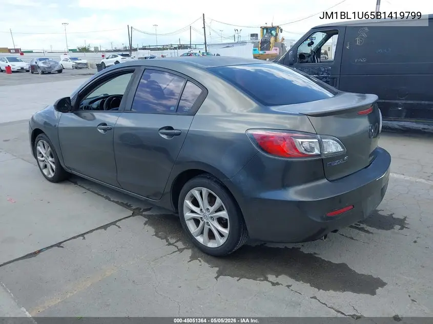 2011 Mazda Mazda3 VIN: JM1BL1U65B1419799 Lot: 45051364