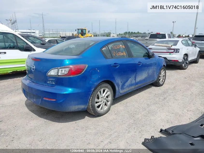 2012 Mazda Mazda3 VIN: JM1BL1V74C1605018 Lot: 12064940