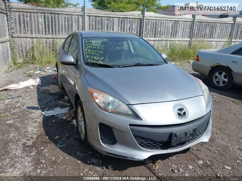 JM1BL1V77C1652740 2012 Mazda Mazda3