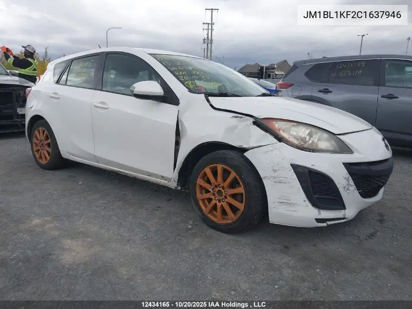 JM1BL1KF2C1637946 2012 Mazda 3 I