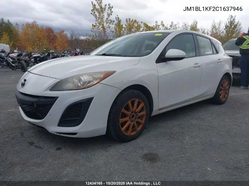 JM1BL1KF2C1637946 2012 Mazda 3 I