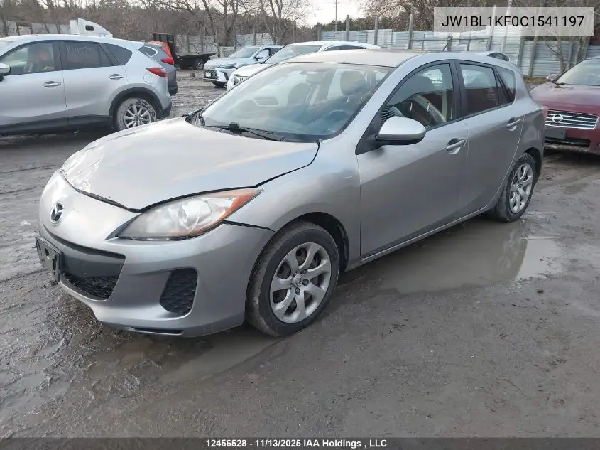 JW1BL1KF0C1541197 2012 Mazda Mazda3 Hatchback