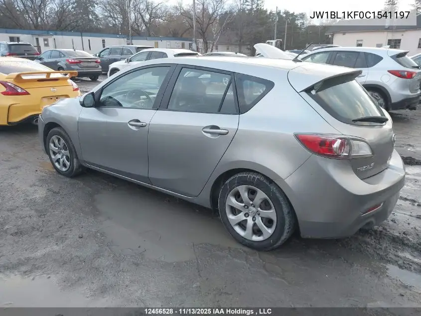 JW1BL1KF0C1541197 2012 Mazda Mazda3 Hatchback
