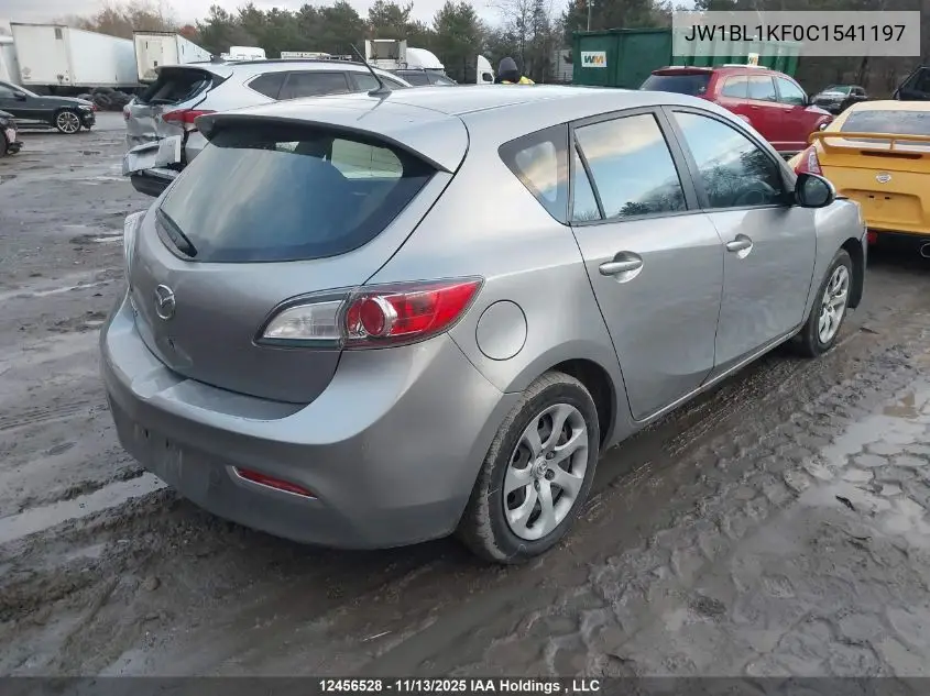 JW1BL1KF0C1541197 2012 Mazda Mazda3 Hatchback