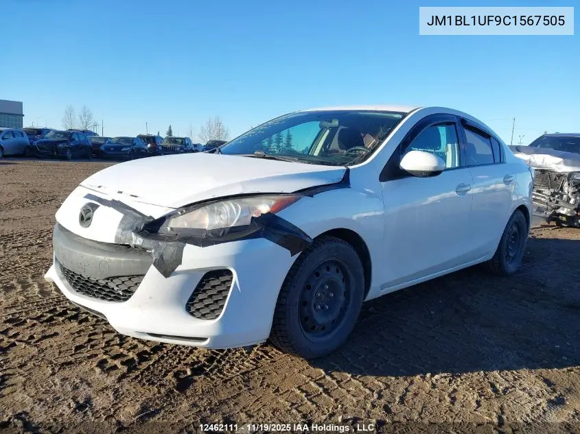 JM1BL1UF9C1567505 2012 Mazda Mazda3 Gx