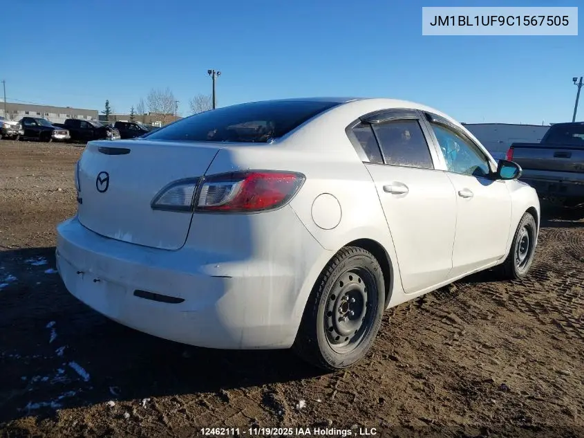 JM1BL1UF9C1567505 2012 Mazda Mazda3 Gx