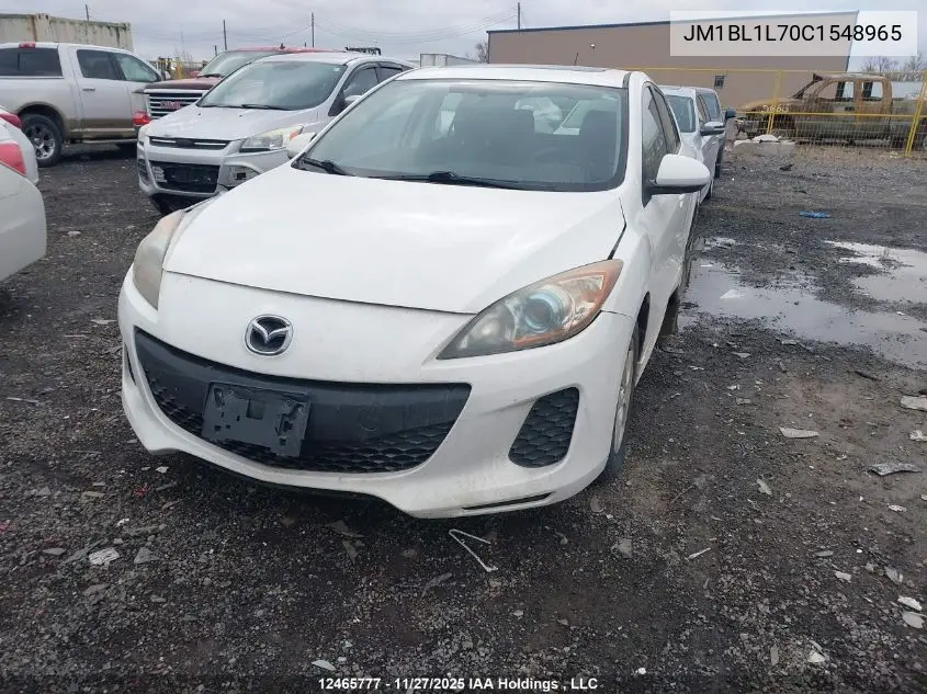 JM1BL1L70C1548965 2012 Mazda Mazda3 Gs-Sky
