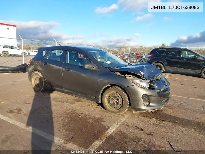 JM1BL1L70C1638083 2012 Mazda 3 I