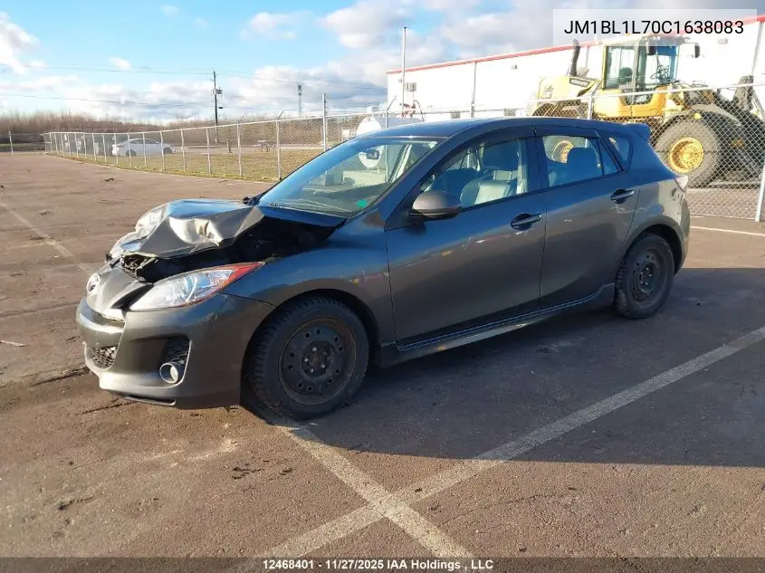 JM1BL1L70C1638083 2012 Mazda 3 I