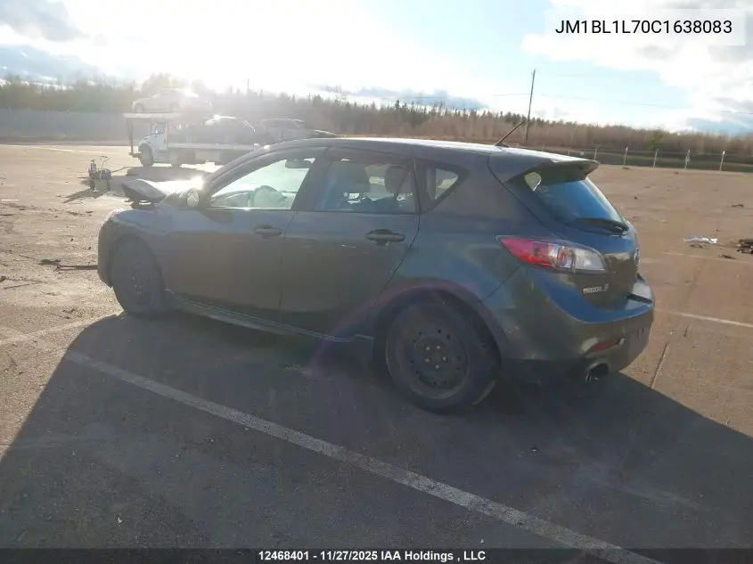 JM1BL1L70C1638083 2012 Mazda 3 I