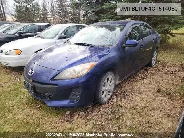 JM1BL1UF4C1514050 2012 Mazda 3 Mazda Gx