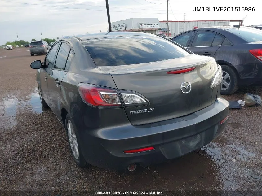 JM1BL1VF2C1515986 2012 Mazda 3 I