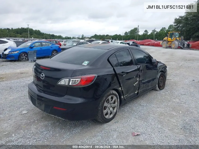 JM1BL1UF5C1521881 2012 Mazda Mazda3 I