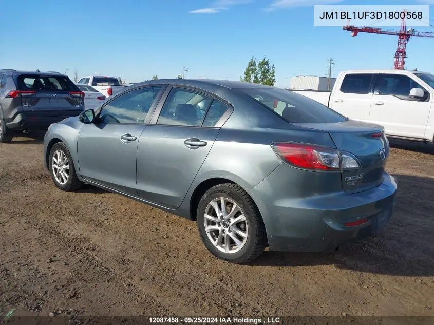 2013 Mazda 3 I VIN: JM1BL1UF3D1800568 Lot: 12087458