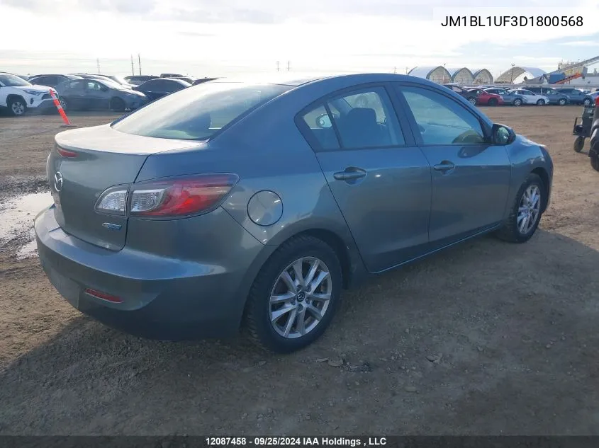 2013 Mazda 3 I VIN: JM1BL1UF3D1800568 Lot: 12087458