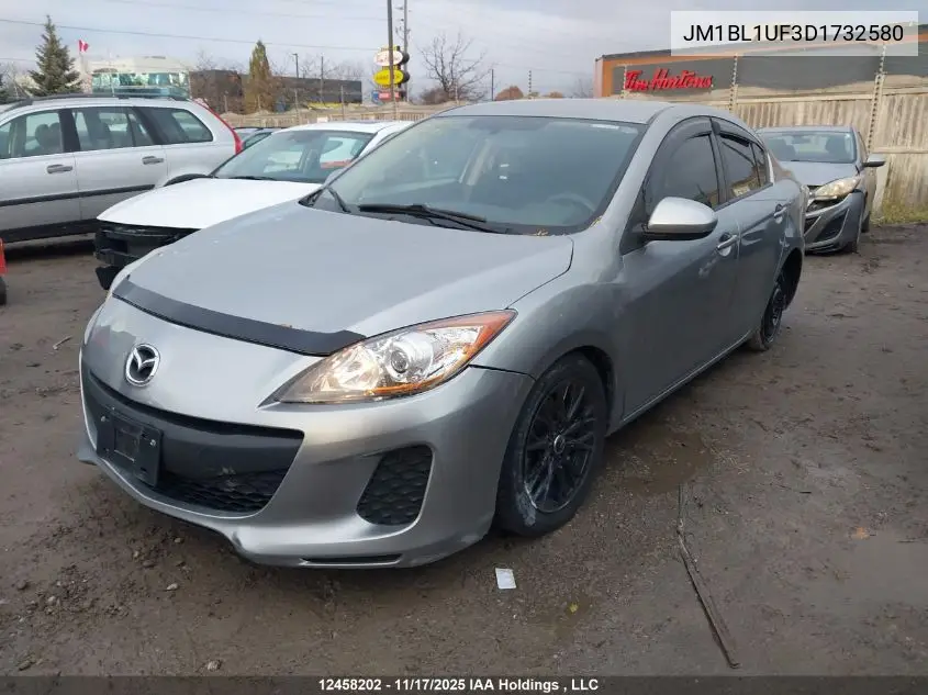 JM1BL1UF3D1732580 2013 Mazda 3 I