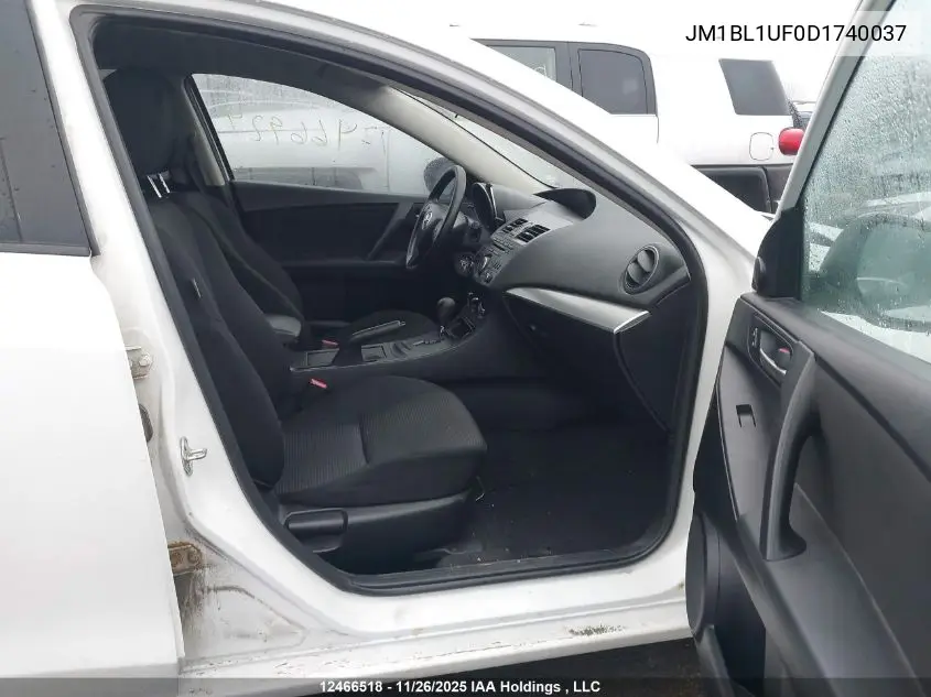 JM1BL1UF0D1740037 2013 Mazda 3 Mazda Gx