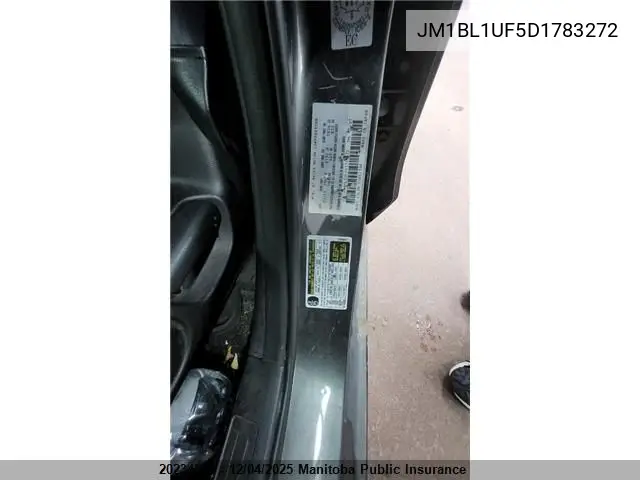 JM1BL1UF5D1783272 2013 Mazda 3 Mazda Gx