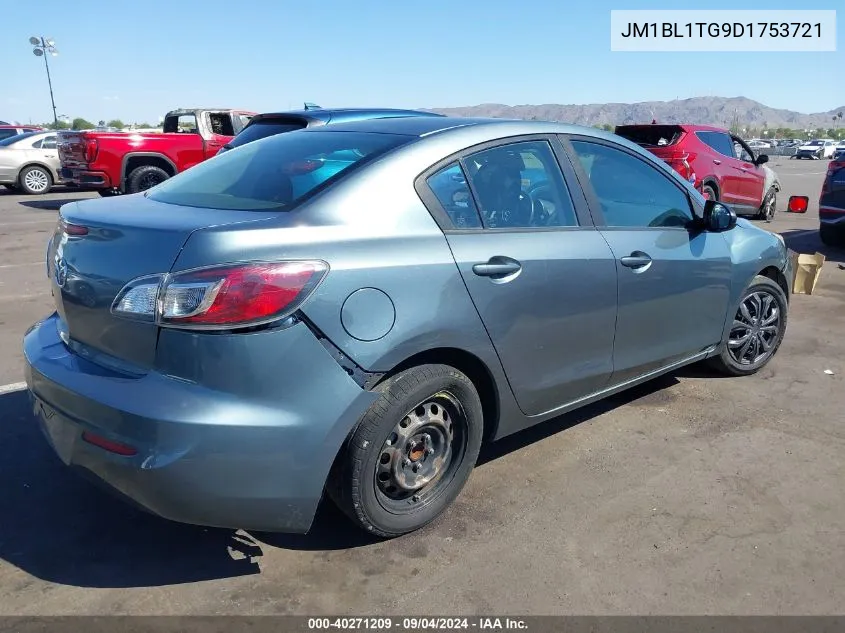 2013 Mazda Mazda3 I Sv VIN: JM1BL1TG9D1753721 Lot: 40271209