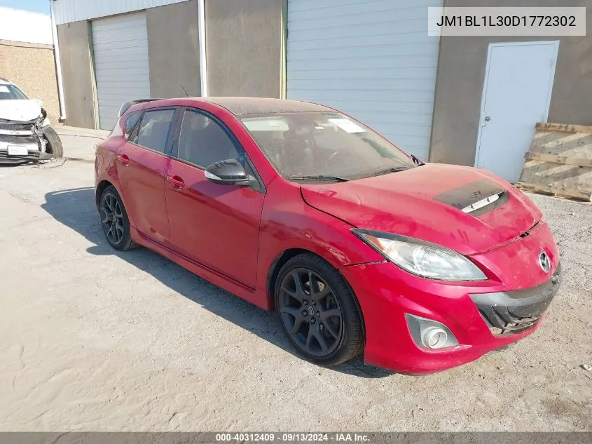 JM1BL1L30D1772302 2013 Mazda Speed 3