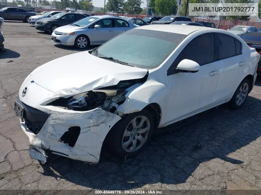 JM1BL1UP2D1792777 2013 Mazda 3 I