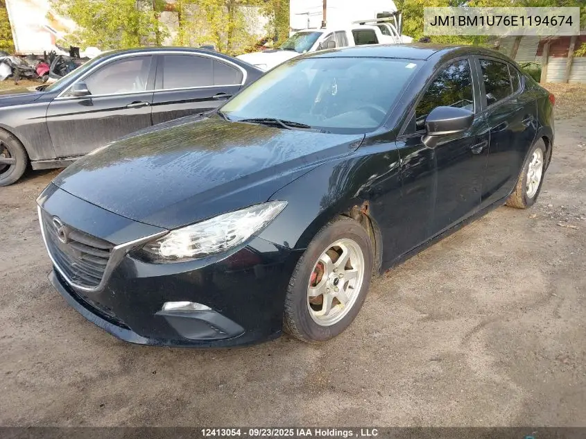 JM1BM1U76E1194674 2014 Mazda Mazda3 Gx-Sky
