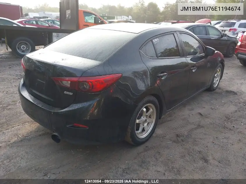 JM1BM1U76E1194674 2014 Mazda Mazda3 Gx-Sky