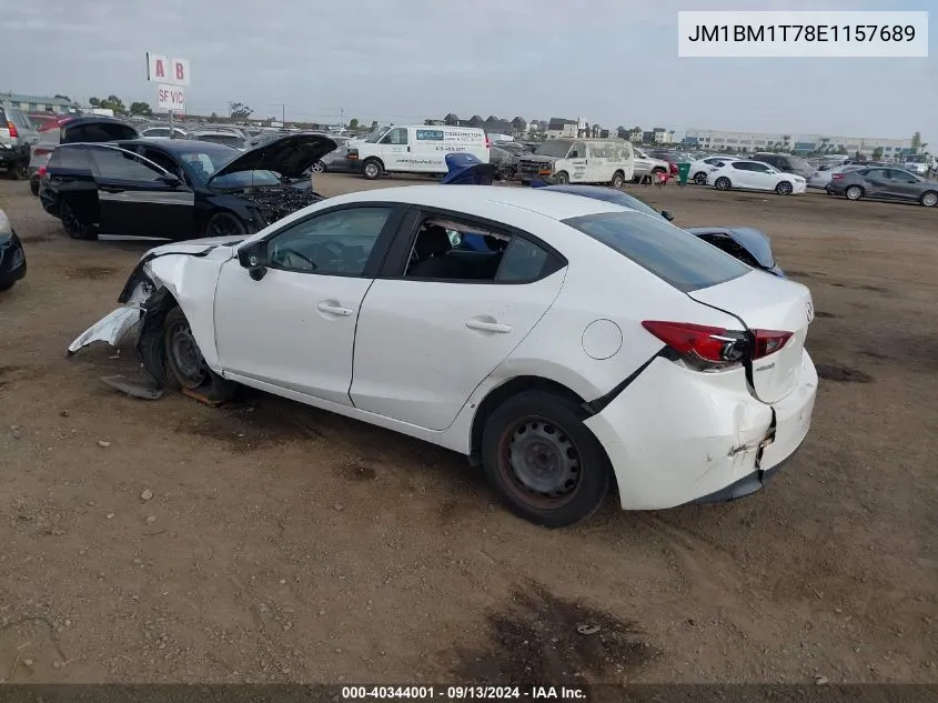 JM1BM1T78E1157689 2014 Mazda 3 Sv