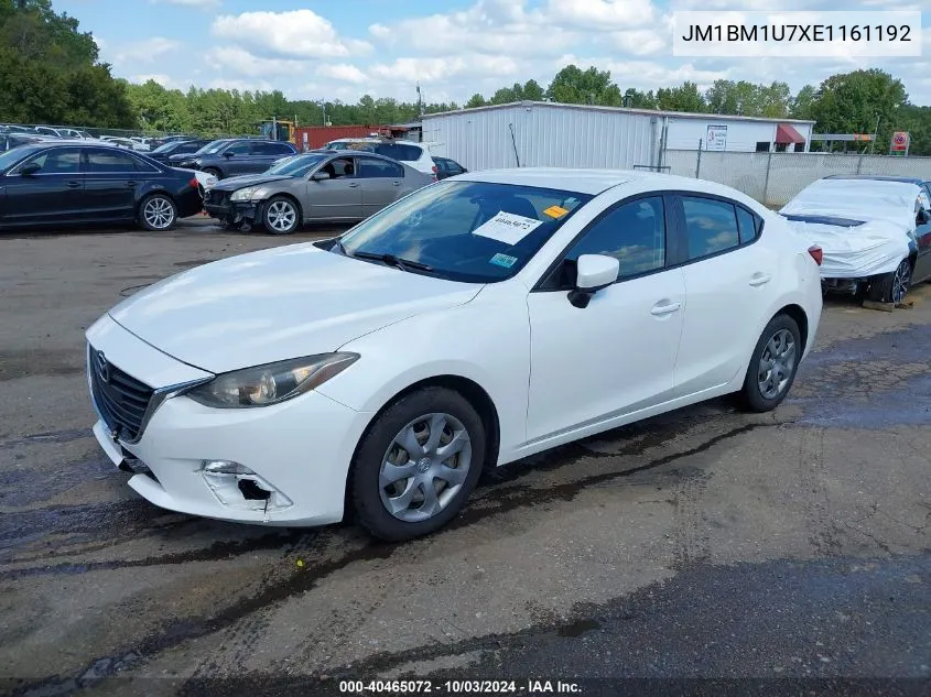 JM1BM1U7XE1161192 2014 Mazda Mazda3 I Sport