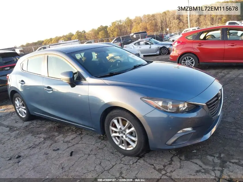 3MZBM1L72EM115678 2014 Mazda Mazda3 I Touring