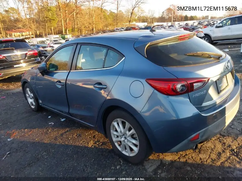3MZBM1L72EM115678 2014 Mazda Mazda3 I Touring