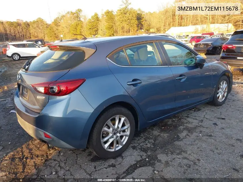 3MZBM1L72EM115678 2014 Mazda Mazda3 I Touring