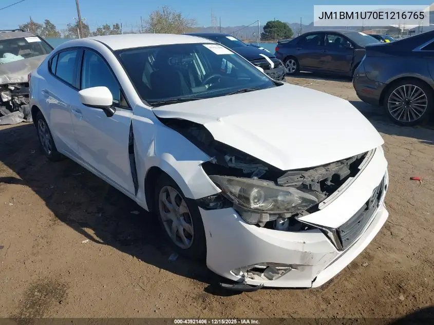 JM1BM1U70E1216765 2014 Mazda Mazda3 I Sport