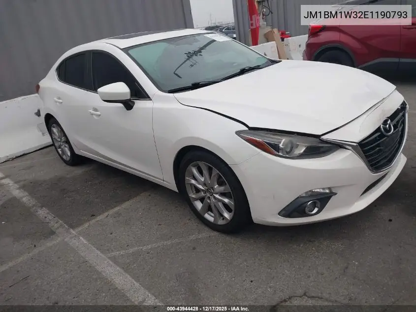 JM1BM1W32E1190793 2014 Mazda Mazda3 S Grand Touring