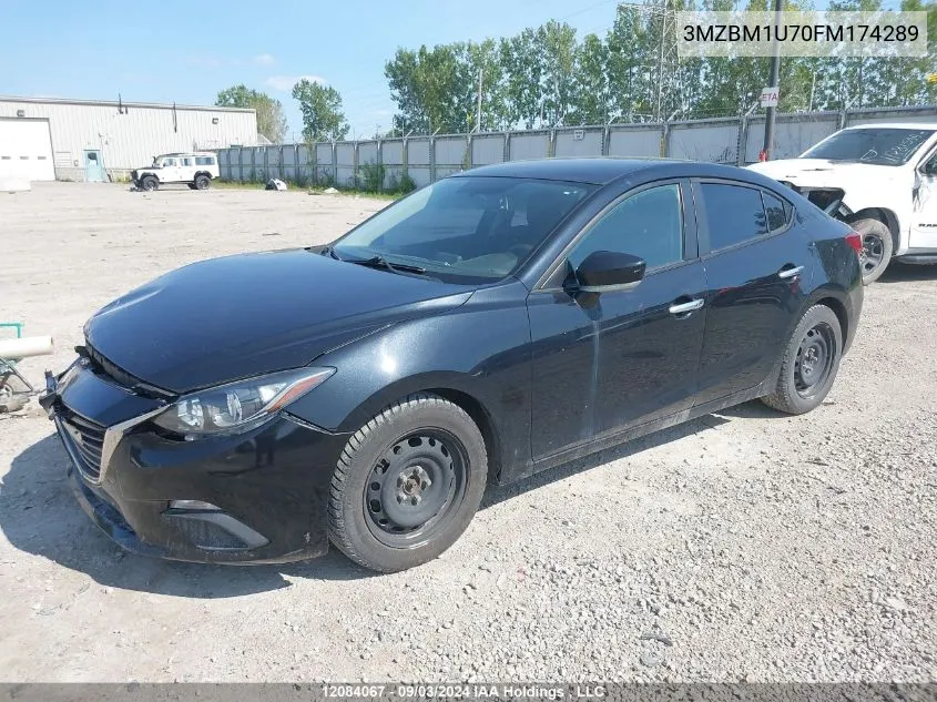 2015 Mazda Mazda3 VIN: 3MZBM1U70FM174289 Lot: 12084067