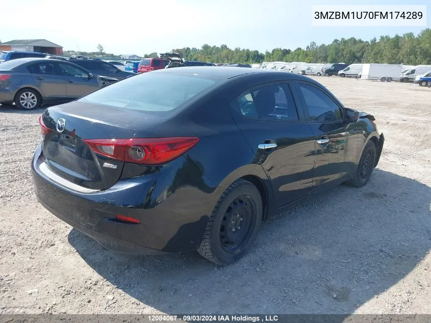 2015 Mazda Mazda3 VIN: 3MZBM1U70FM174289 Lot: 12084067