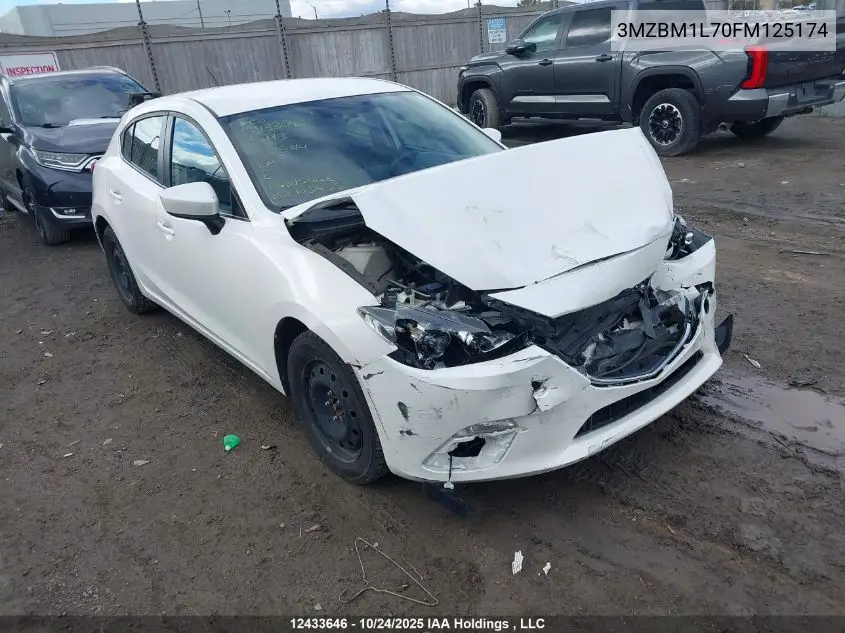3MZBM1L70FM125174 2015 Mazda Mazda3 Gs