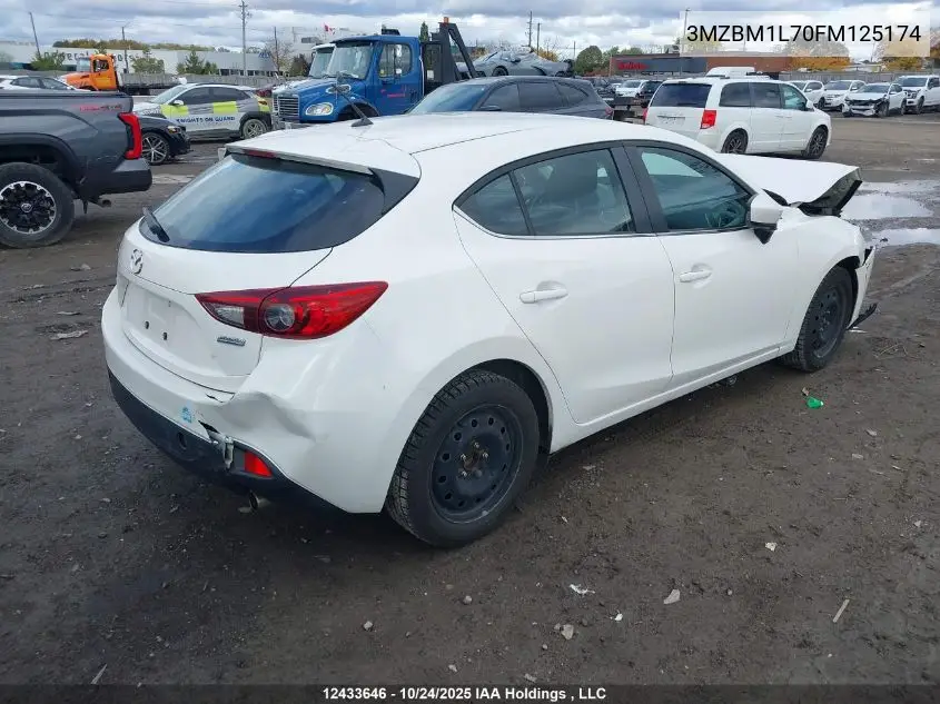 3MZBM1L70FM125174 2015 Mazda Mazda3 Gs