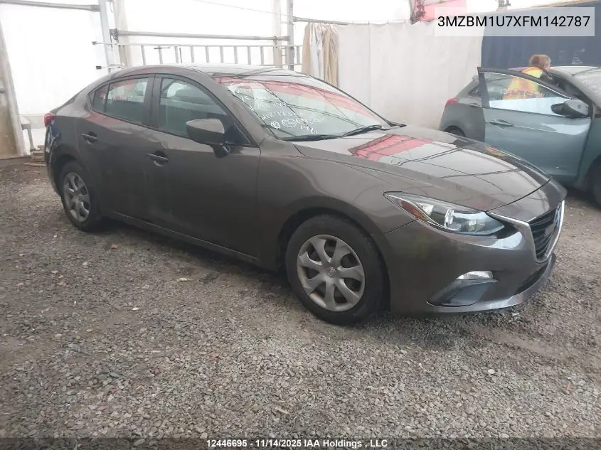 3MZBM1U7XFM142787 2015 Mazda Mazda3 Gx