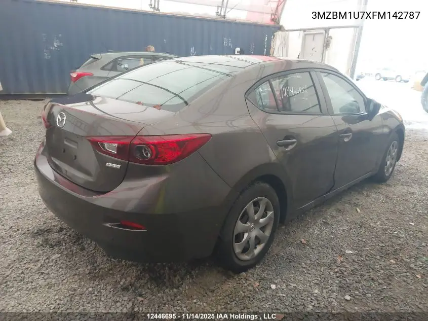 3MZBM1U7XFM142787 2015 Mazda Mazda3 Gx