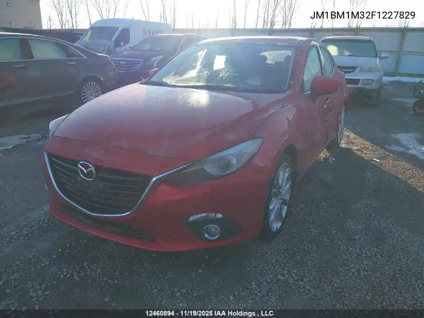 JM1BM1M32F1227829 2015 Mazda Mazda3 Gt