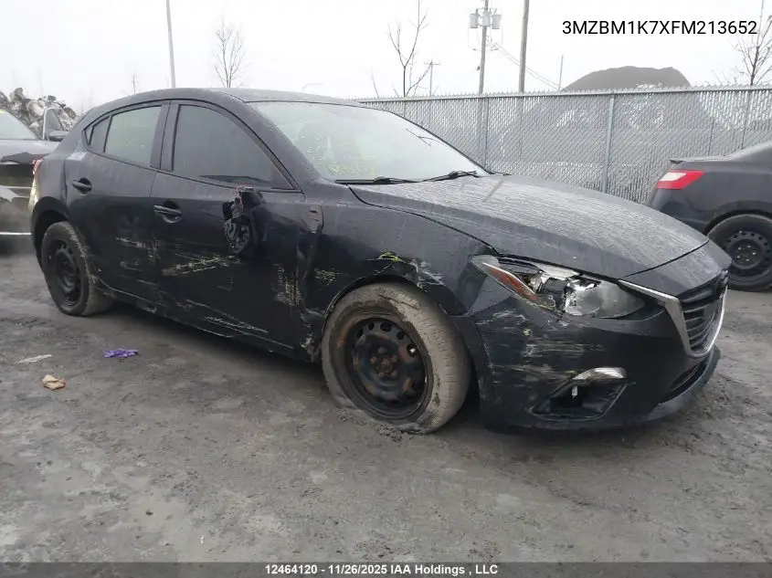 3MZBM1K7XFM213652 2015 Mazda Mazda3 Gx