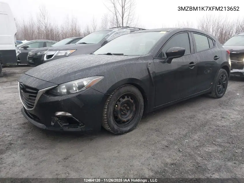 3MZBM1K7XFM213652 2015 Mazda Mazda3 Gx