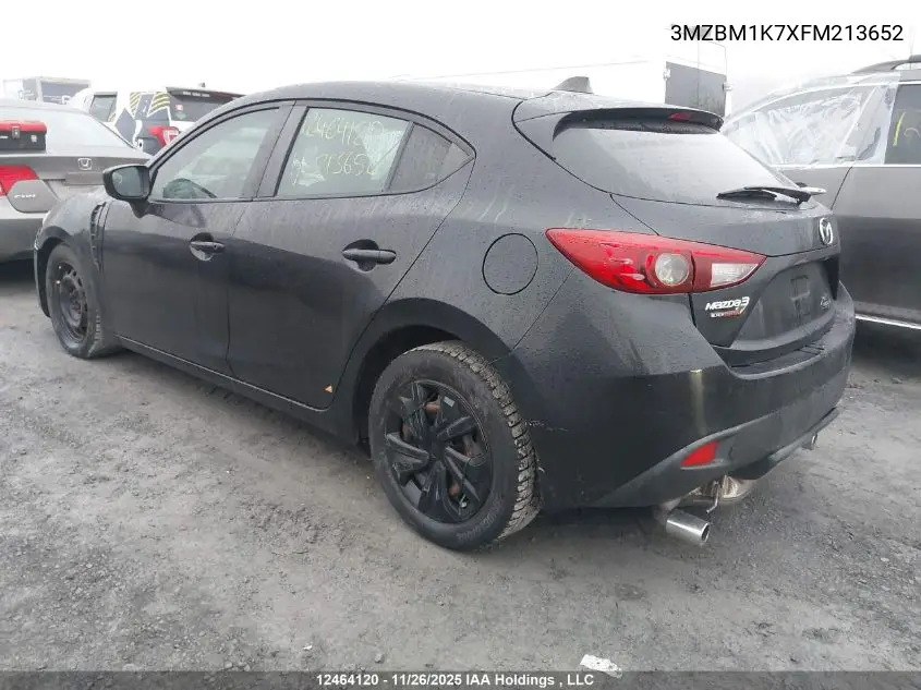 3MZBM1K7XFM213652 2015 Mazda Mazda3 Gx