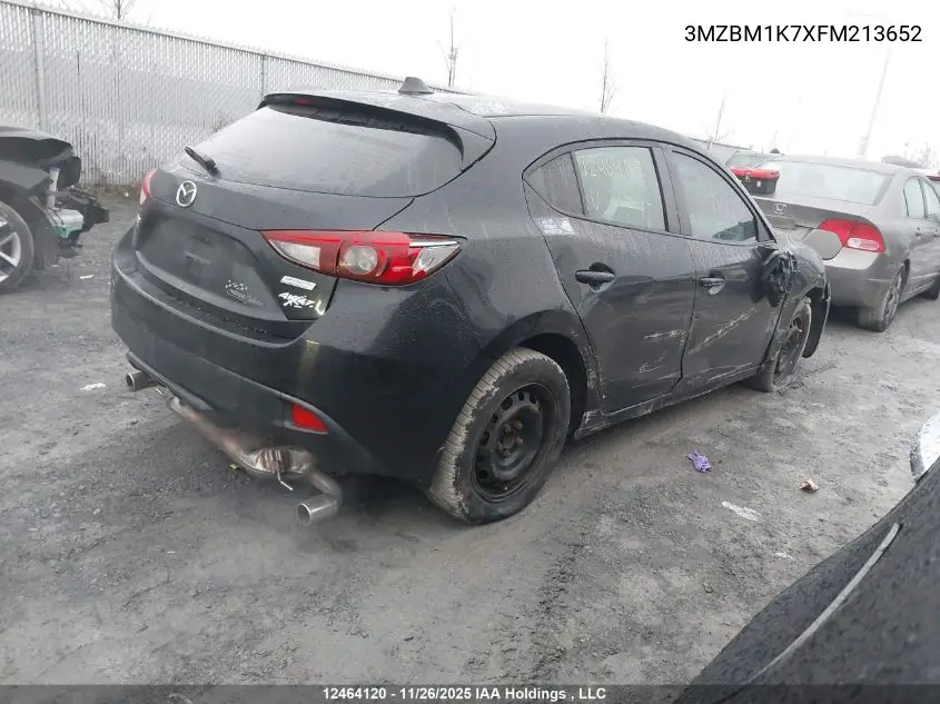 3MZBM1K7XFM213652 2015 Mazda Mazda3 Gx