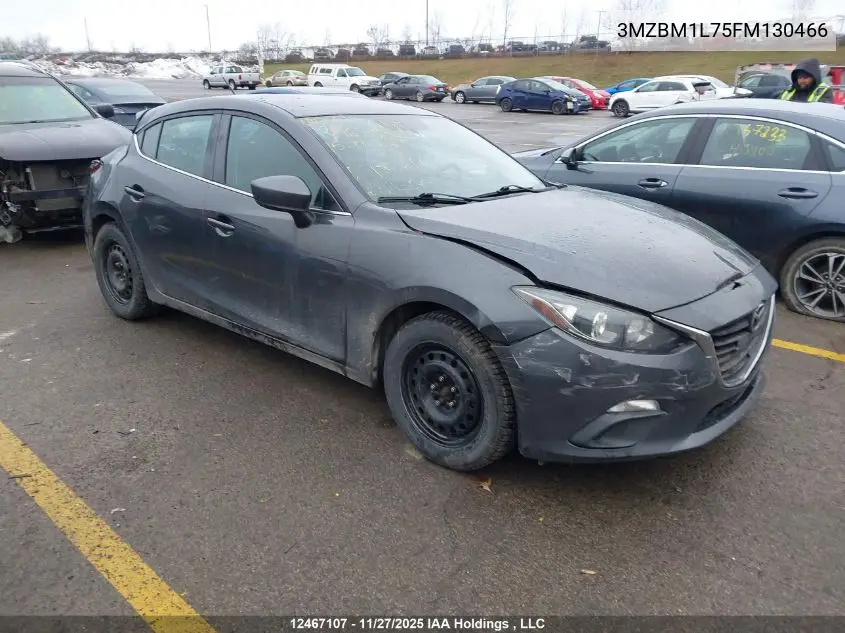 3MZBM1L75FM130466 2015 Mazda Mazda3 Gs