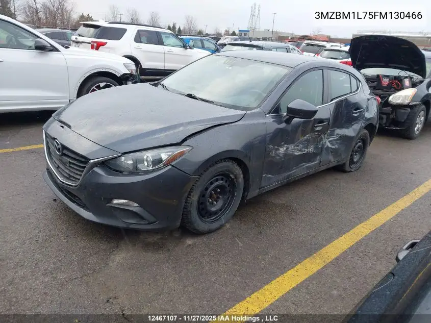 3MZBM1L75FM130466 2015 Mazda Mazda3 Gs
