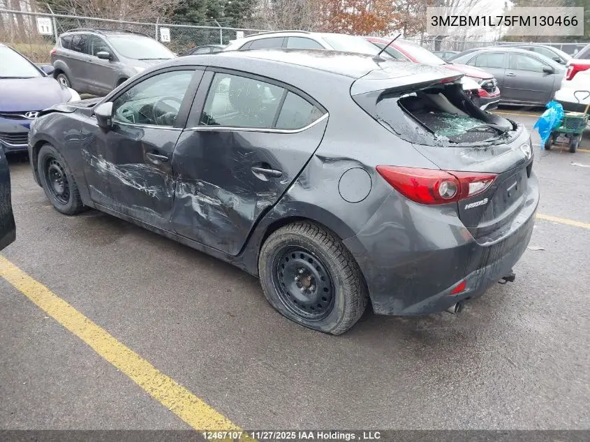 3MZBM1L75FM130466 2015 Mazda Mazda3 Gs